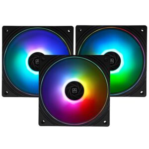 Refrigerador Para Gabinete Thermalright Tl-S12-S 12X12 Argb Negro (Kit Con 3)