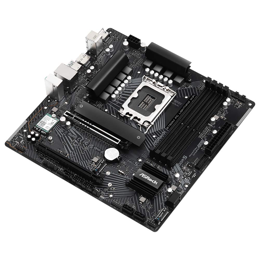 Placa Madre ASRock B760M PG Lightning Wi-Fi Socket LGA 1700 DDR5