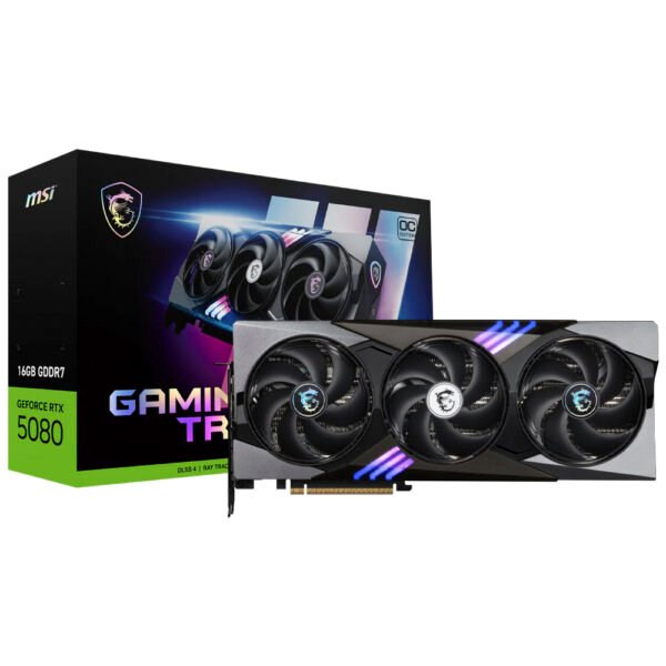 Tarjeta Gráfica MSI Gaming Trio OC 16 GB GeForce RTX 5080 GDDR7-912-V531-026