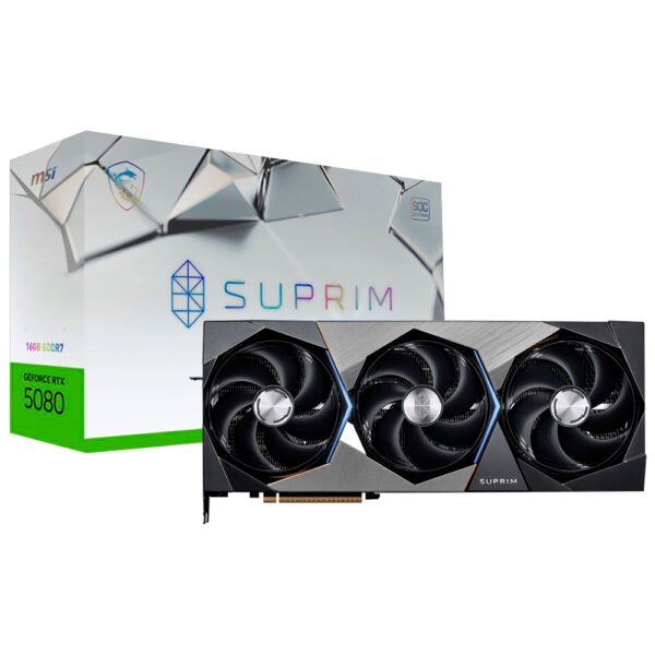 Tarjeta Gráfica MSI Suprim Soc 16 GB GeForce RTX 5080 GDDR7-912-V531-028