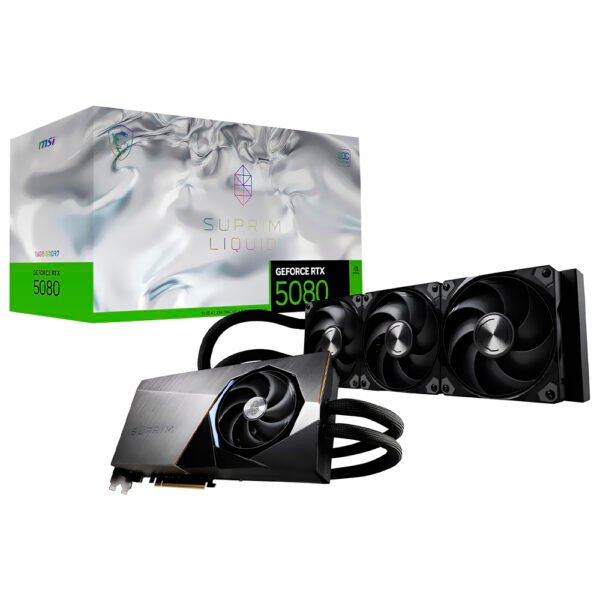 Tarjeta Gráfica MSI Suprim Liquid Soc 16 GB GeForce RTX 5080 GDDR7-912-V531-027