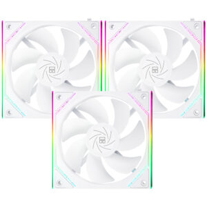 Cooler para Gabinete Thermalright TL-M12QW X3 Infinity Mirror 12x12 ARGB Blanco (KIT CON 3)