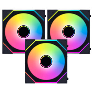 Refrigerador Para Gabinete LIAN LI Uni Fan Sl-Inf Wireless 120 Reverse Blade 12X12 Argb Negro - Kit Con 3 (12Rslin1W3B)