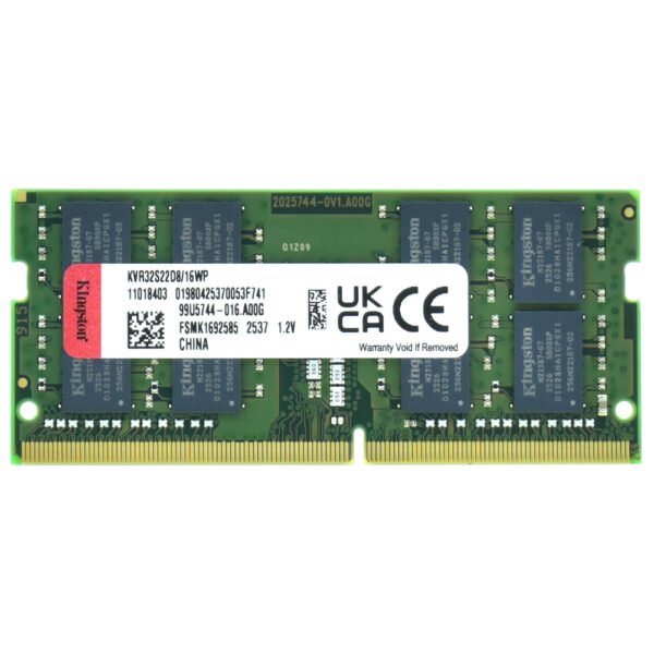 Memoria RAM KINGSTON DDR4 16GB 3200MHZ KVR32S22D8/16WP