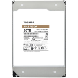 HDD Toshiba 20TB N300 Nas 3.5" 7200RPM HDDWG62AXZSTA