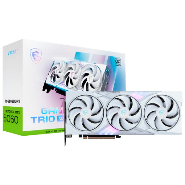 Tarjeta Gráfica MSI Gaming Trio White OC 8 GB GeForce RTX 5060 GDDR7-912-V537-022