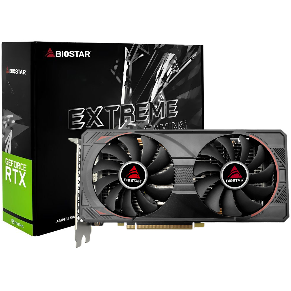 VGA 8GB BIOSTAR RTX3060TI EXTREME GAMING 1665MHz 256BIT GDDR6/DP/HDMI VN3606TM82-TN3FA-BS2