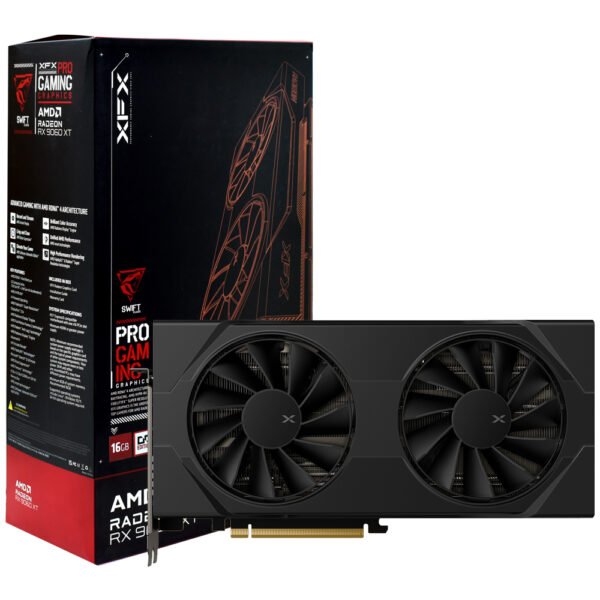 Tarjeta Gráfica XFX Swift OC Gaming 16 GB Radeon RX 9060 XT GDDR6 - RX - 96TSW16BR