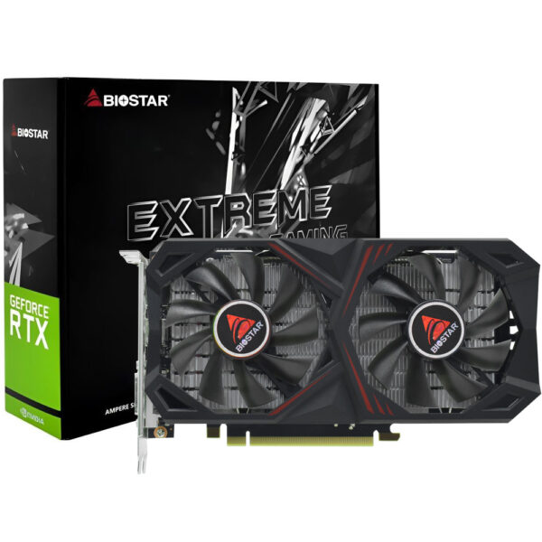 Tarjeta Gráfica BIOSTAR Extreme Gaming 6 GB GeForce RTX 3050 GDDR6-VN3516RF68-AN1RA-BS2
