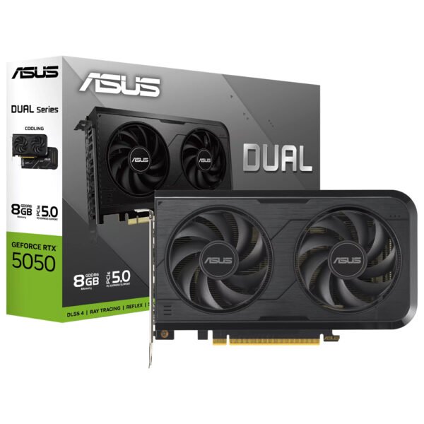 Tarjeta Gráfica ASUS Dual 8GB GeForce RTX5050 8GB GDDR6 - DUAL - RTX5050 - 8G