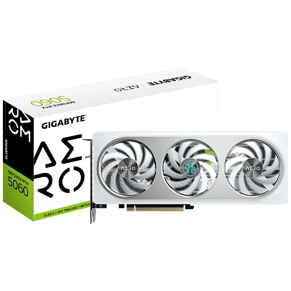 Tarjeta Gráfica GIGABYTE Aero OC 8 Gb GeForce RTX 5060 Gddr 7 - Gv - N 5060 Aero OC - 8 Gd