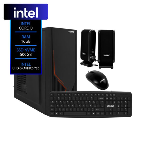 Pc Intel i3 12100 8GB DDR4 SSD 500GB Satellite K704