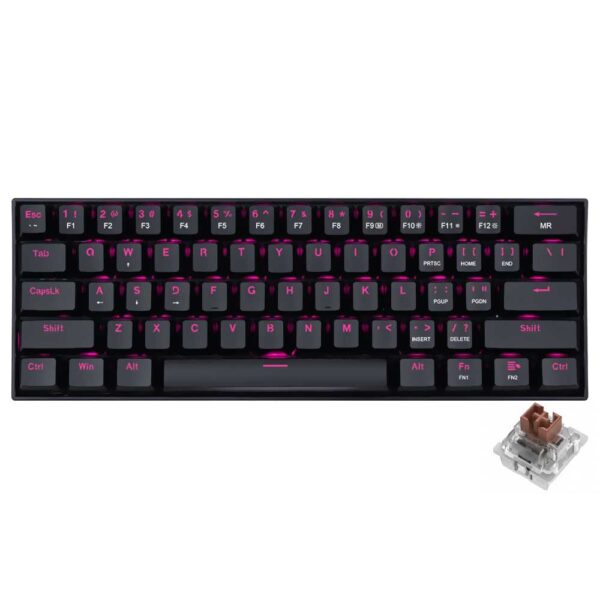 Teclado Gamer Mecánico REDRAGON K630 Dragonborn USB /backlight Inglés-Negro