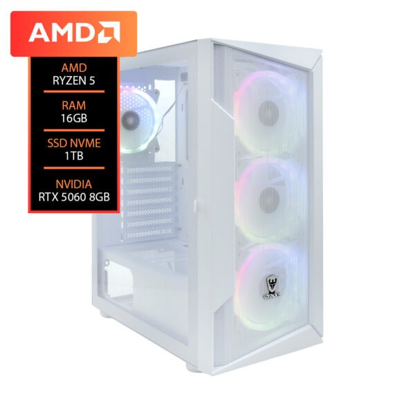 PC AMD Ryzen 5 7600 16GB RAM RTX 5060 8GB SSD 1TB