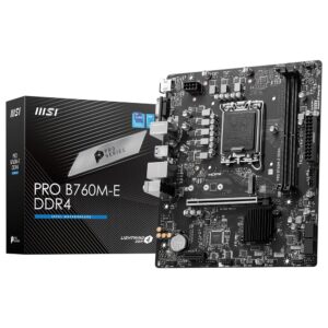 Placa Madre MSI Pro B760M-E DDR4 Socket Lga 1700 DDR4