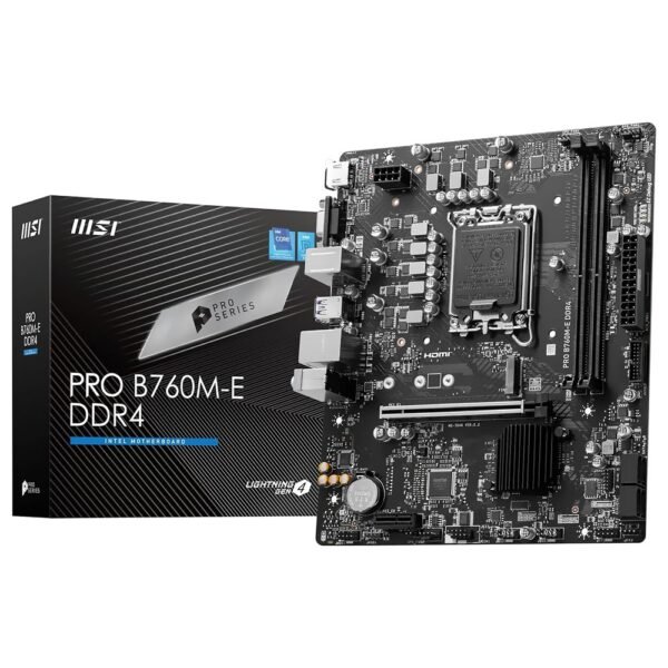 Placa Madre MSI Pro B760M-E DDR4 Socket LGA 1700 DDR4