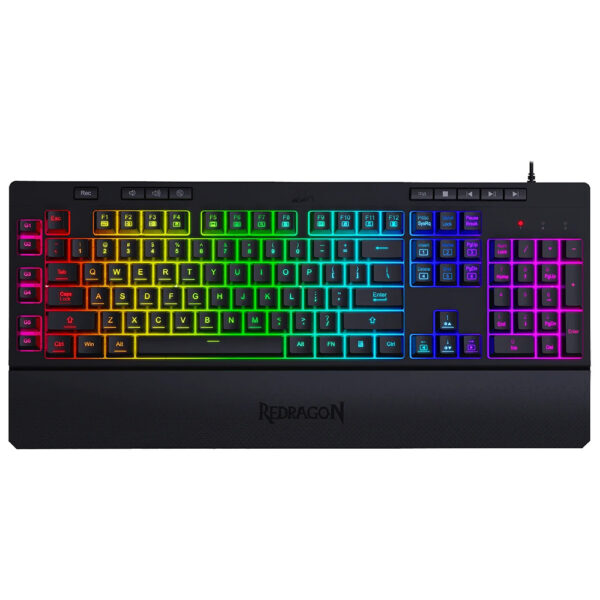 Teclado Gamer REDRAGON K512RGB-1 Shiva USB Inglés-Negro