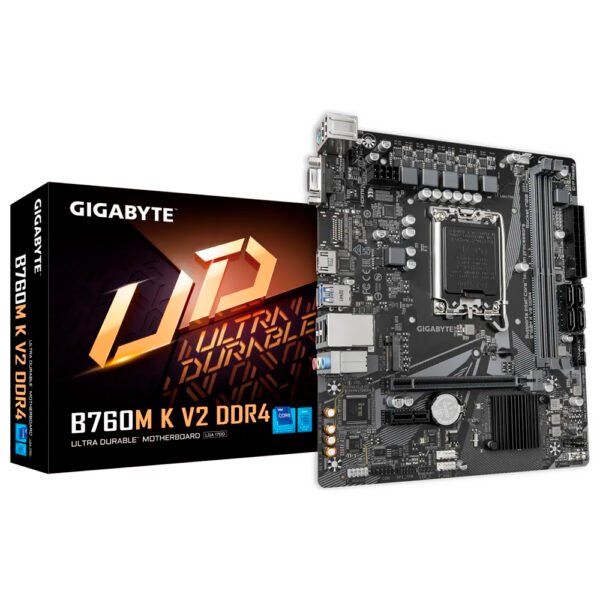 Placa Madre GIGABYTE B760M K V2 DDR4 Socket LGA 1700 VGA DDR4