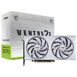 Tarjeta Gráfica MSI Ventus 2X OC White 12 GB GeForce RTX 5070 GDDR7 - 912 - V532 - 010