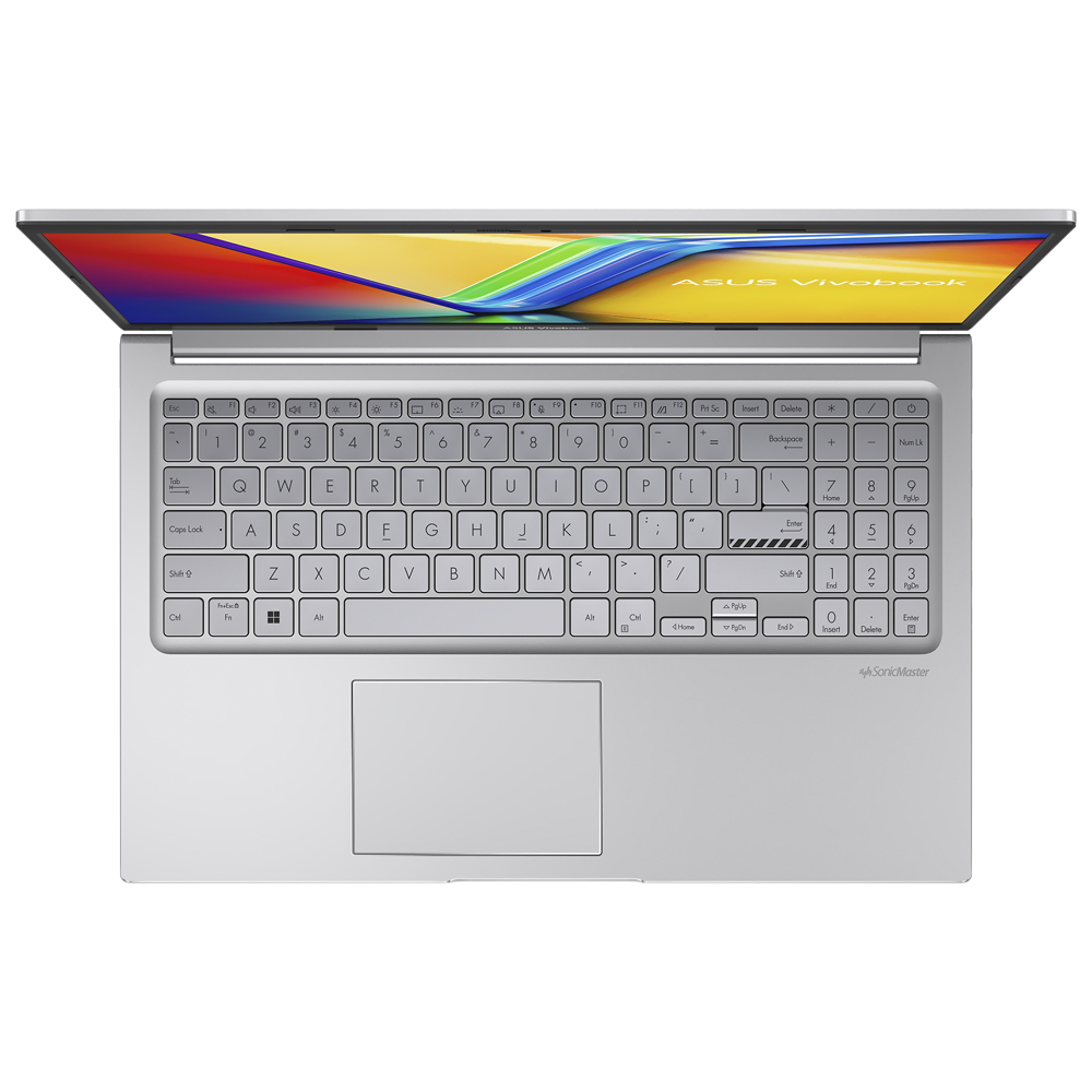 Notebook Asus Vivobook F1504VAP-IH79T Intel Core 7 150U Pantalla Touch Full HD 15.6" 16GB RAM 1Tb SSD Windows 11 Home - Cool Plata (Inglés)