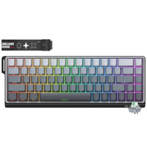 Teclado Gamer USB ONIKUMA G69 Magnetic RGB Ingles Gris
