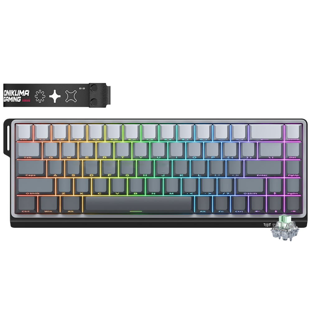 Teclado Gamer USB ONIKUMA G69 Magnetic RGB Ingles Gris