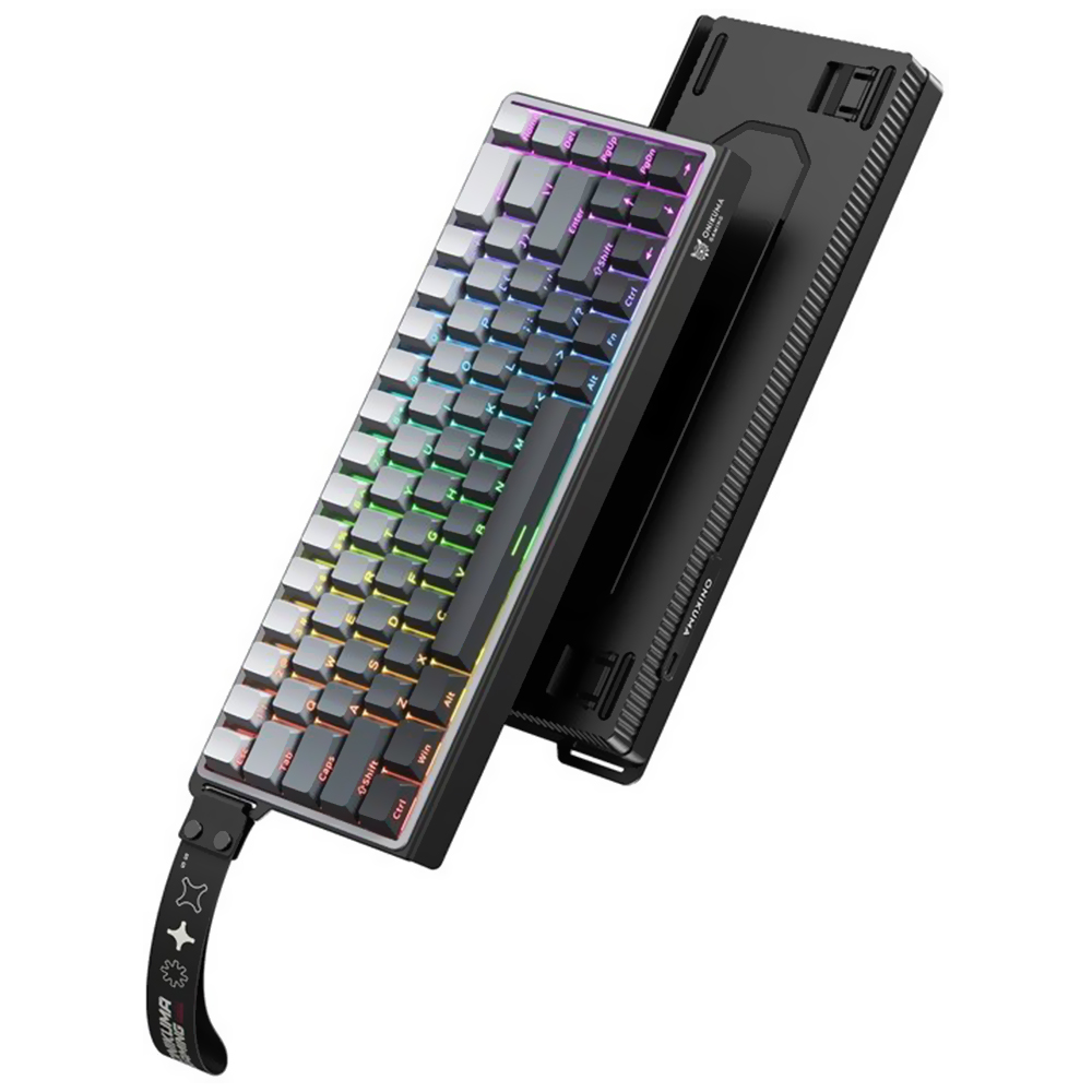 Teclado Gamer USB ONIKUMA G69 Magnetic RGB Ingles Gris
