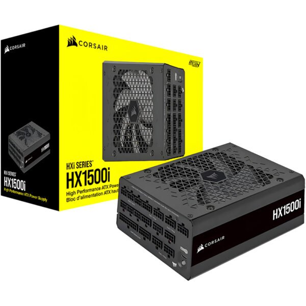 Fuente de Alimentación Corsair HX1500I 1500W ATX Modular Cybenetics Platinum CP 9020309 NA (Atx 3.1)