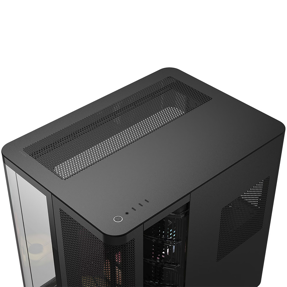 Gabinete Gamer Corsair CC-9011318-WW Air 5400 Series Vidro Negro - 3 Cooler ARGB - Mid Tower