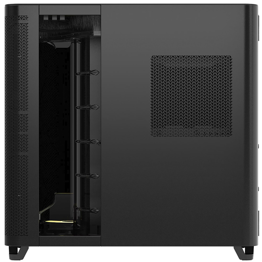 Gabinete Gamer Corsair CC-9011318-WW Air 5400 Series Vidro Negro - 3 Cooler ARGB - Mid Tower
