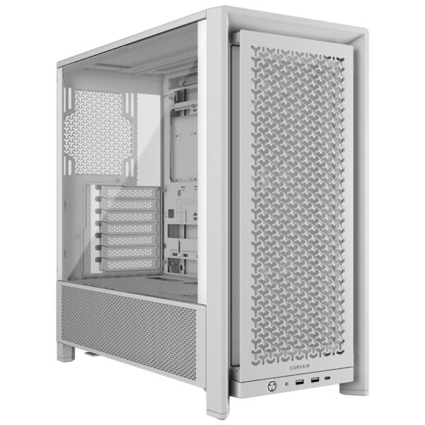 Gabinete Gamer Corsair Frame 4000 Series Airflow Mesh CC-9011313-WW Mid Tower 3 Cooler Blanco