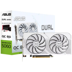 Tarjeta Gráfica ASUS Dual OC White 8 GB GeForce RTX 5060 GDDR7 - Dual - RTX 5060 - O8G - White