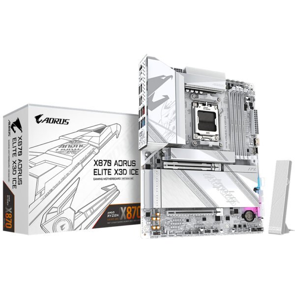 Placa Madre GIGABYTE X870 Aorus Elite X3D Ice Socket AM5 DDR5