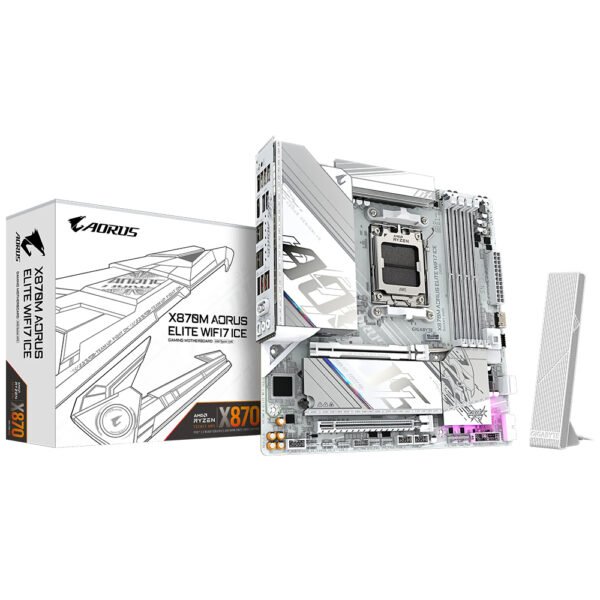 Placa Madre GIGABYTE X870M Aorus Elite WI-FI 7 Ice Socket AM5 DDR5