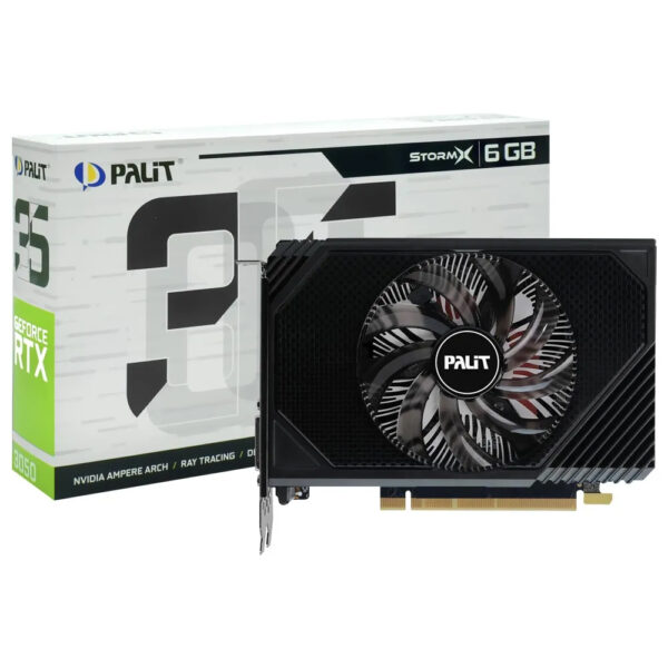 Tarjeta Gráfica 6 GB PALIT RTX 3050 Stormx 1470 MHZ 96-BIT GDDR6 / DISPLAYPORT / DVI / HDMI NE63050018JE-1072F