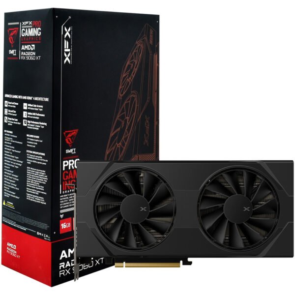 Tarjeta Gráfica XFX Swift OC Gaming 16 GB Radeon RX 9060 XT GDDR6-RX-96TSW16BQ