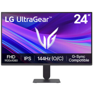 Monit. LED 24" LG 24G411A - B Gamer Ultragear FHD IPS 144HZ / 1MS / FREESYNC / G - SYNC / DP / HDMI / Audio / Bivolt Negro