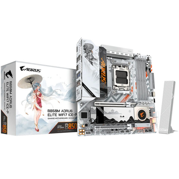 Placa Madre GIGABYTE B850M Aorus Elite WI-FI 7 Ice-P Socket AM5 DDR5