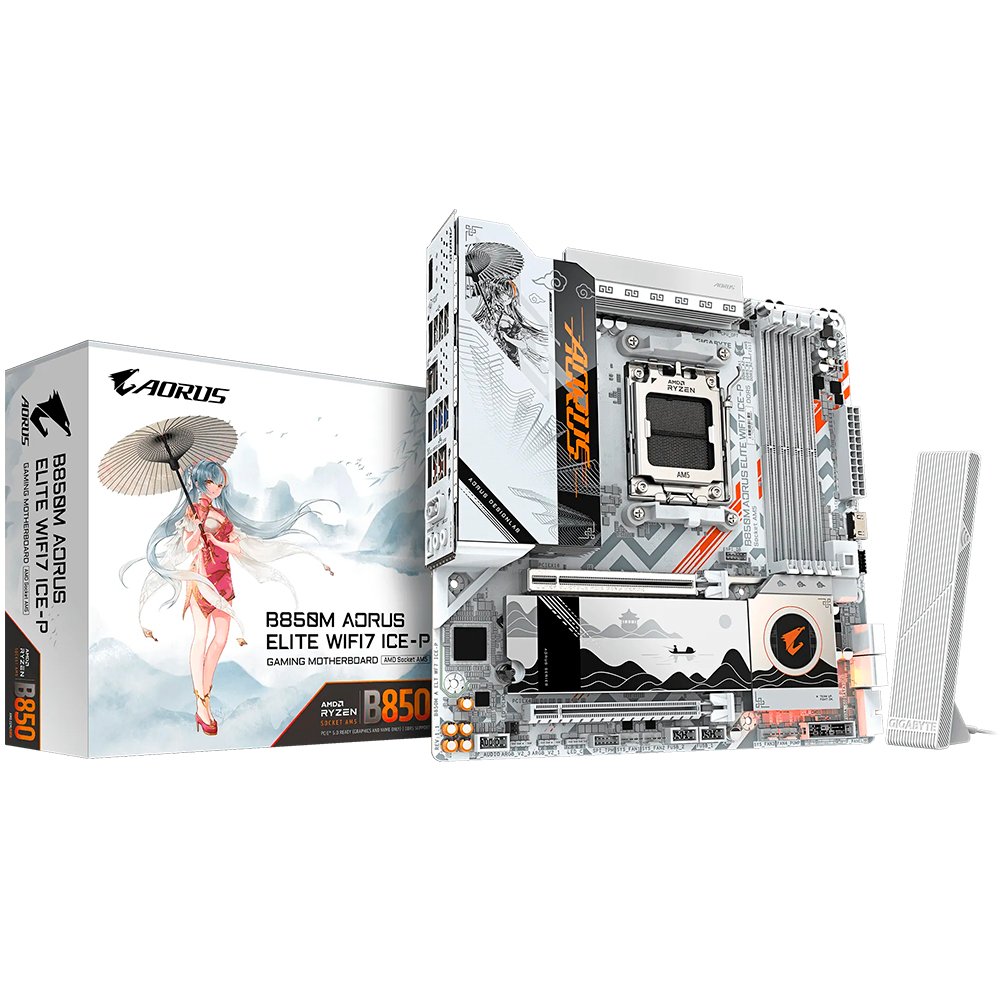 Placa Madre GIGABYTE B850M Aorus Elite WI-FI 7 Ice-P Socket AM5 DDR5
