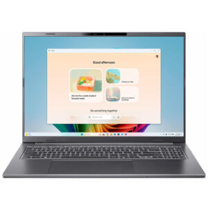 Notebook Acer Aspire 16 AI A16-52MT-91B0 Core Ultra 9 288V 3.3GHZ 32GB 1Tb SSD 16"WUXGA IPS 120HZ Touch W11 Inglés Steel Gris NX.JNPAA.002