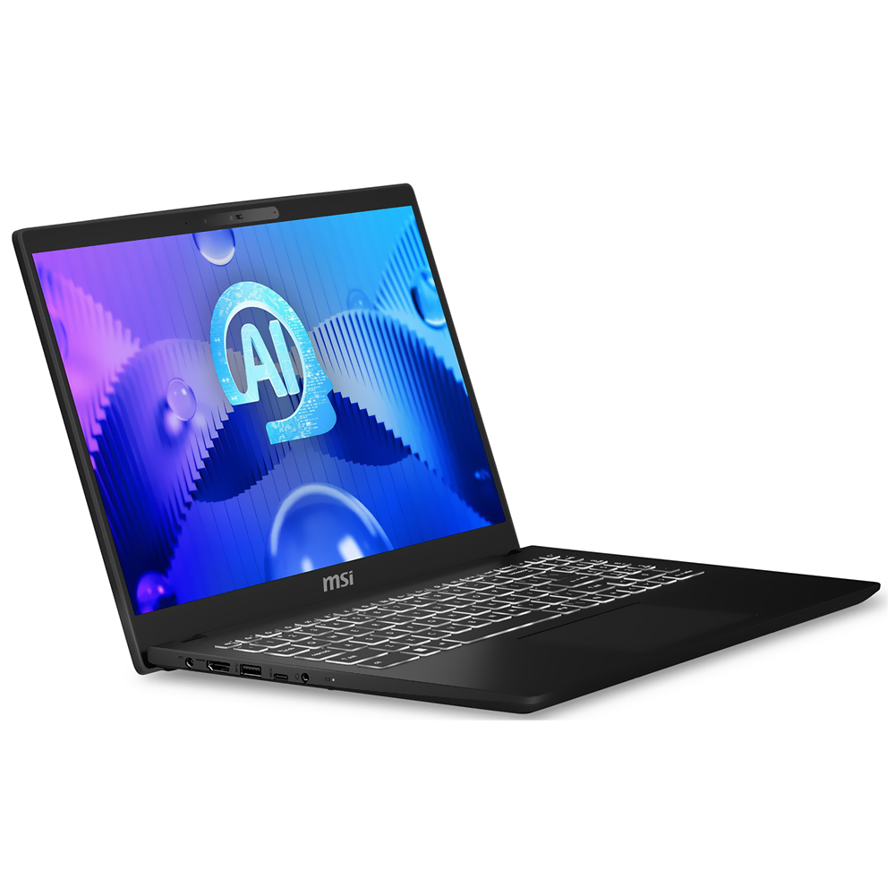 Notebook MSI Modern 15 H AI C2RMTG-406US Core 9 270H 2.7GHZ 32GB 1Tb SSD 15.6"FHD IPS 60Hz Touch W11 Inglés Classic Negro 9S7-15H431-408