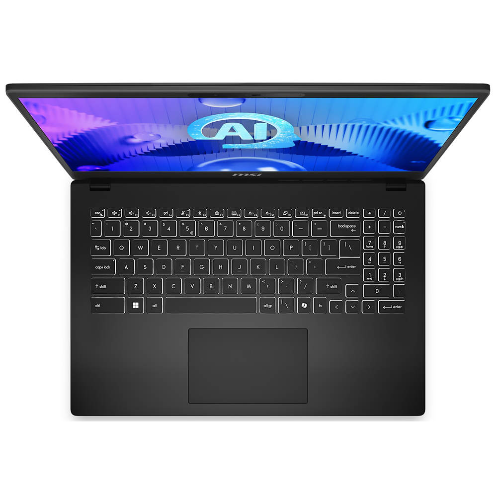Notebook MSI Modern 15 H AI C2RMTG-406US Core 9 270H 2.7GHZ 32GB 1Tb SSD 15.6"FHD IPS 60Hz Touch W11 Inglés Classic Negro 9S7-15H431-408