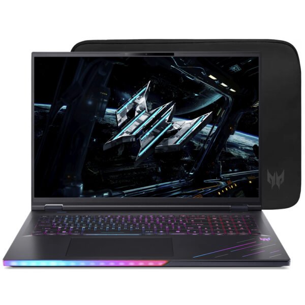 Notebook Gamer Acer Predator Helios 18 AI PH18-73-90A6 Intel Core Ultra 9 275HX Pantalla Wqxga 18" 32GB RAM 1Tb SSD Windows 11 Home GeForce RTX5080 16GB-ABYSSAL Negro (Inglés)