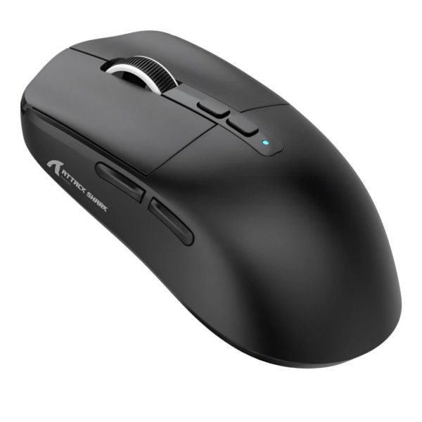 MOUSE ATTACK SHARK X6 1K 49G/PAW3395 C/BASE BLACK