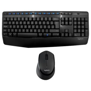 Teclado+mouse LOGITECH MK345 Wireless Español-Negro (920-007820)