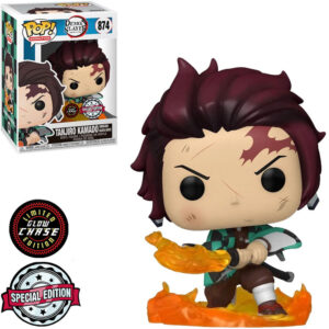 Funko Pop Chase Demon Slayer Exclusive - Tanjiro Kamado 874 (hinokami Kagura Dance Glows In The Dark)