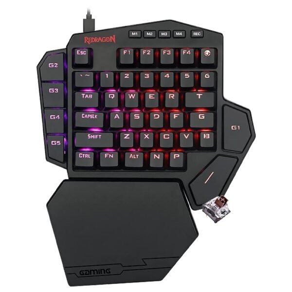 Teclado Gamer Mecánico REDRAGON K585RGB Diti USB RGB-Negro