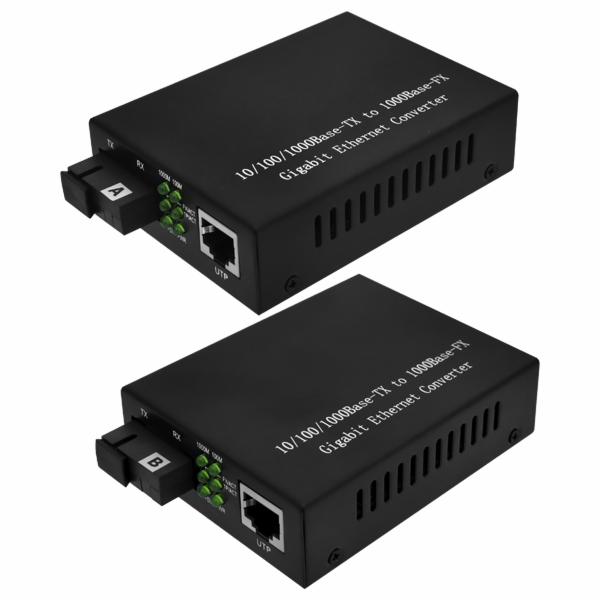 Conversor de Midia Fiber Optic Midia HL-2111S-20A B KIT-10 100 1000MBPS