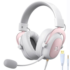 Auricular Gamer Redragon H510W Zeus 2 Con Cable Blanco