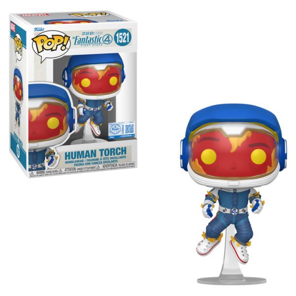 Funko Pop Marvel The Fantastic Four: First Steps Exclusive - Human Torch 1521